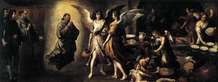 Bartolome Esteban Murillo Angels- Kitchen